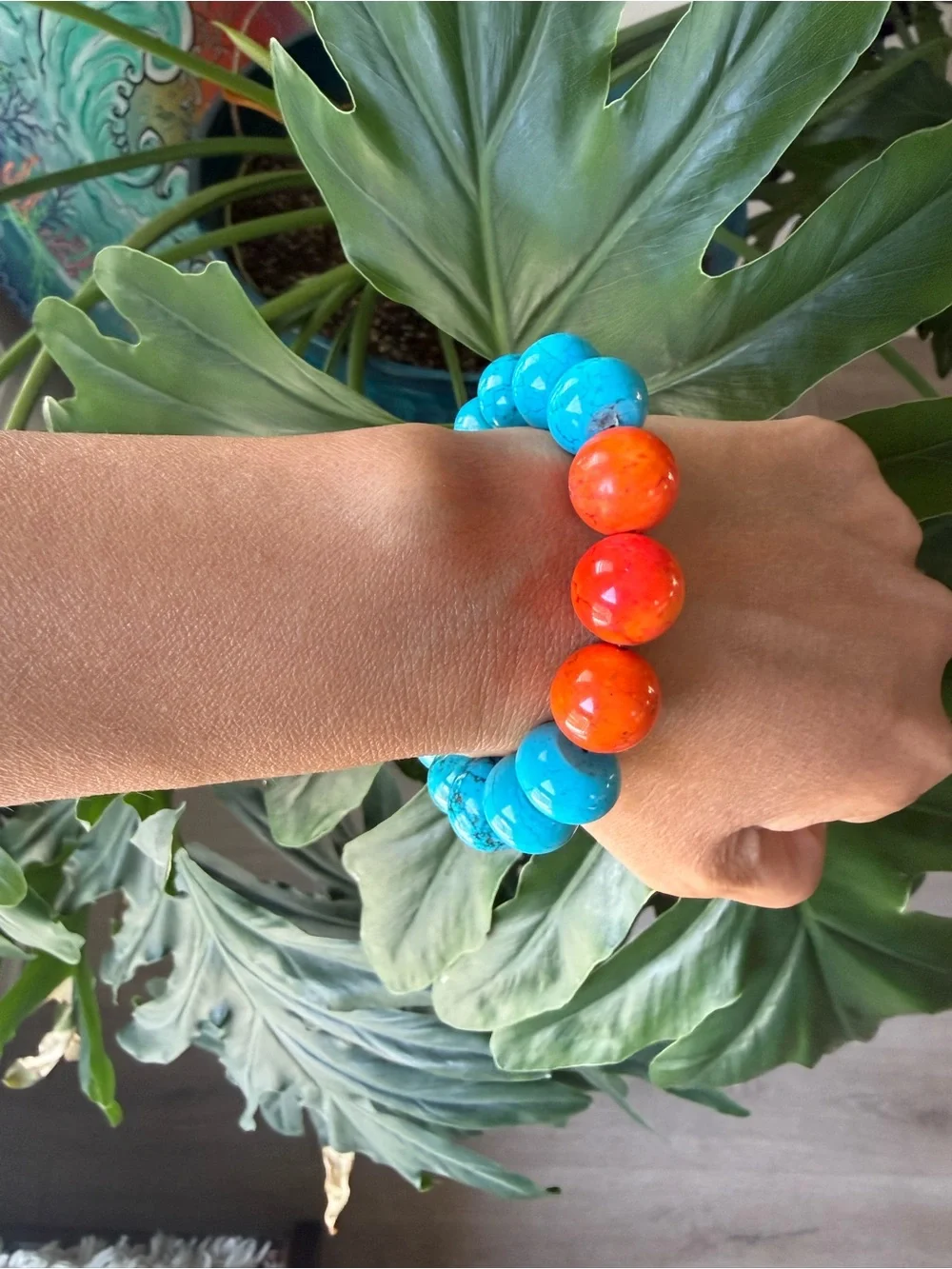 Handmade Howlite Bracelet